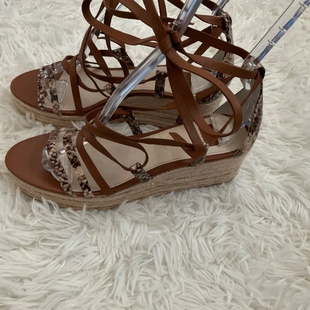 Louise Et Cie Renz‎ Leather Espadrille Platform Sandals - Size 7.5